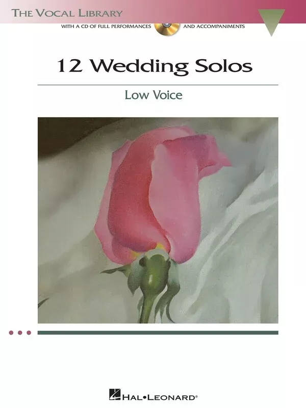 12 Wedding Solos Low Voice Bk/Cd