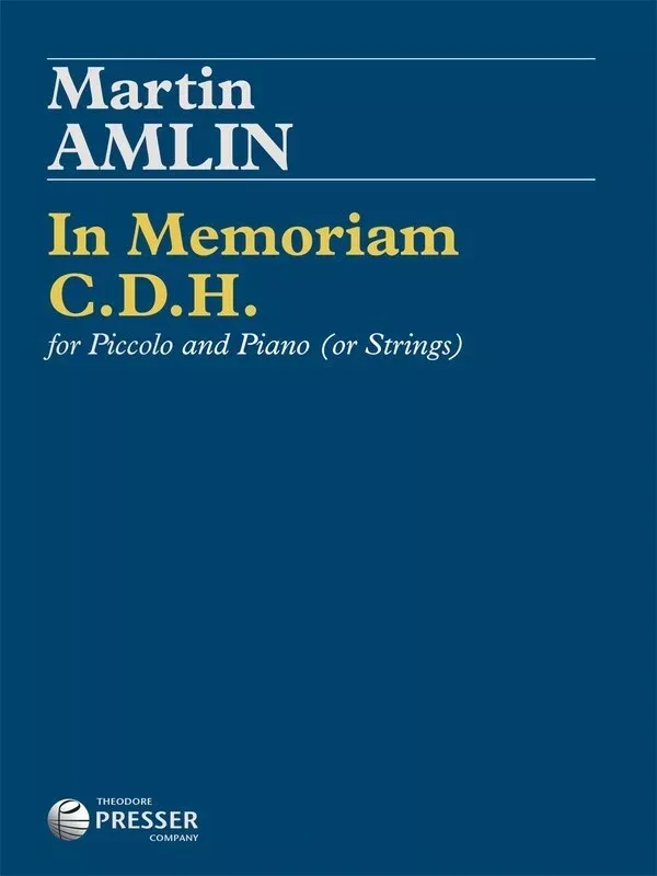 Amlin - In Memoriam Cdh Piccolo/Piano