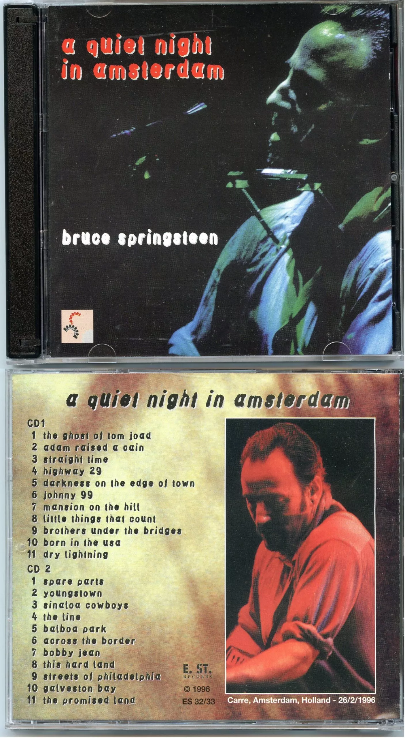 Bruce Springsteen – A Quiet Night In Amsterdam ( 2 CD ) ( Live at Carre, Amsterdam, February 26rg, 1996 )