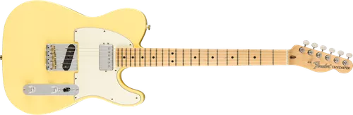 Fender Telecaster Hum American Performer Series Electric Guitar, Vintage White Finish, Maple Fretboard, w/ Fender Original Gigbag
