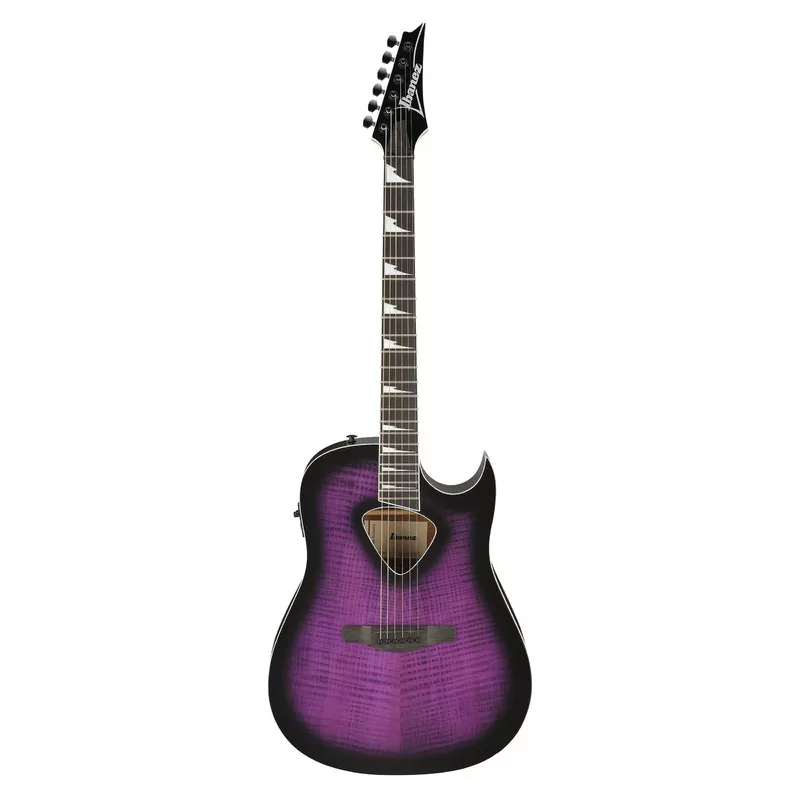 Ibanez Alstar ALT50FA Acoustic Electric Guitar - Transparent Violet Sunburst