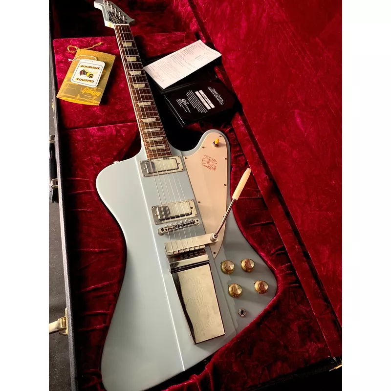 **** SOLD **** Gibson Custom Shop Firebird V - Frost Blue