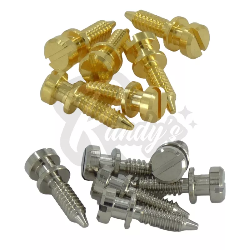 (Vintage Series) ABR-1 Bridge Intonation Screws (Wired) - Fits Gibson Gold