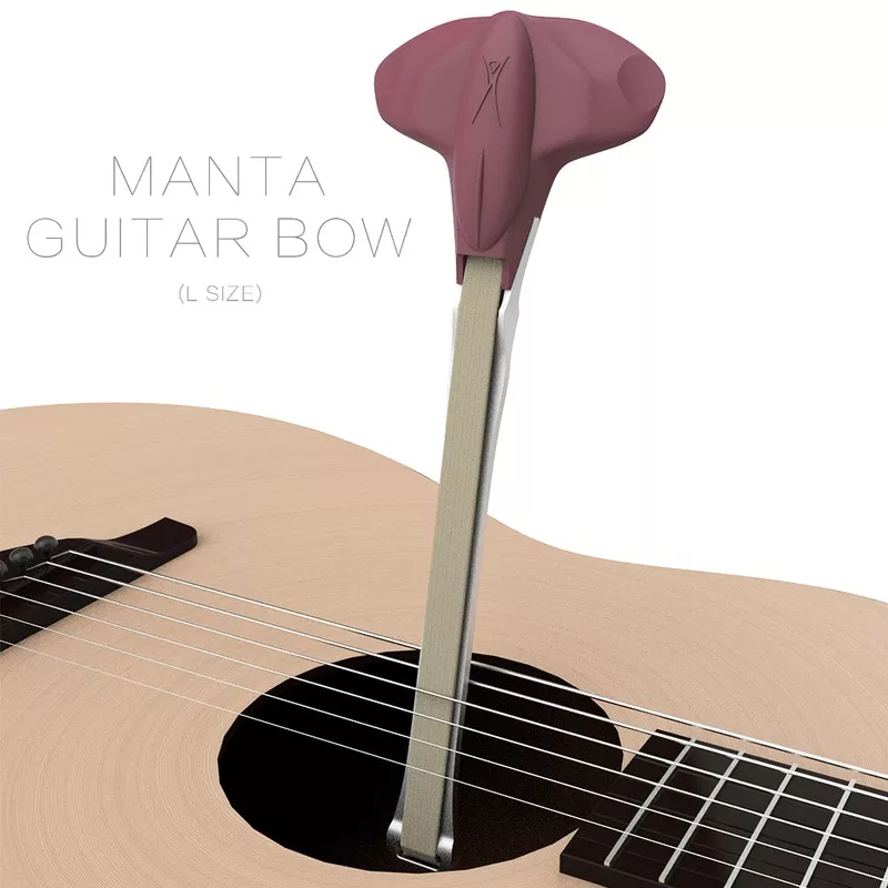 [Youlian] Manta Guitar Bow Creative Design Bow -Pink With White Horsehair