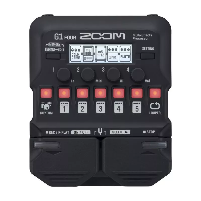 Zoom G1 Four Multi-Effects Guitar Pedal - Mint, Open Box